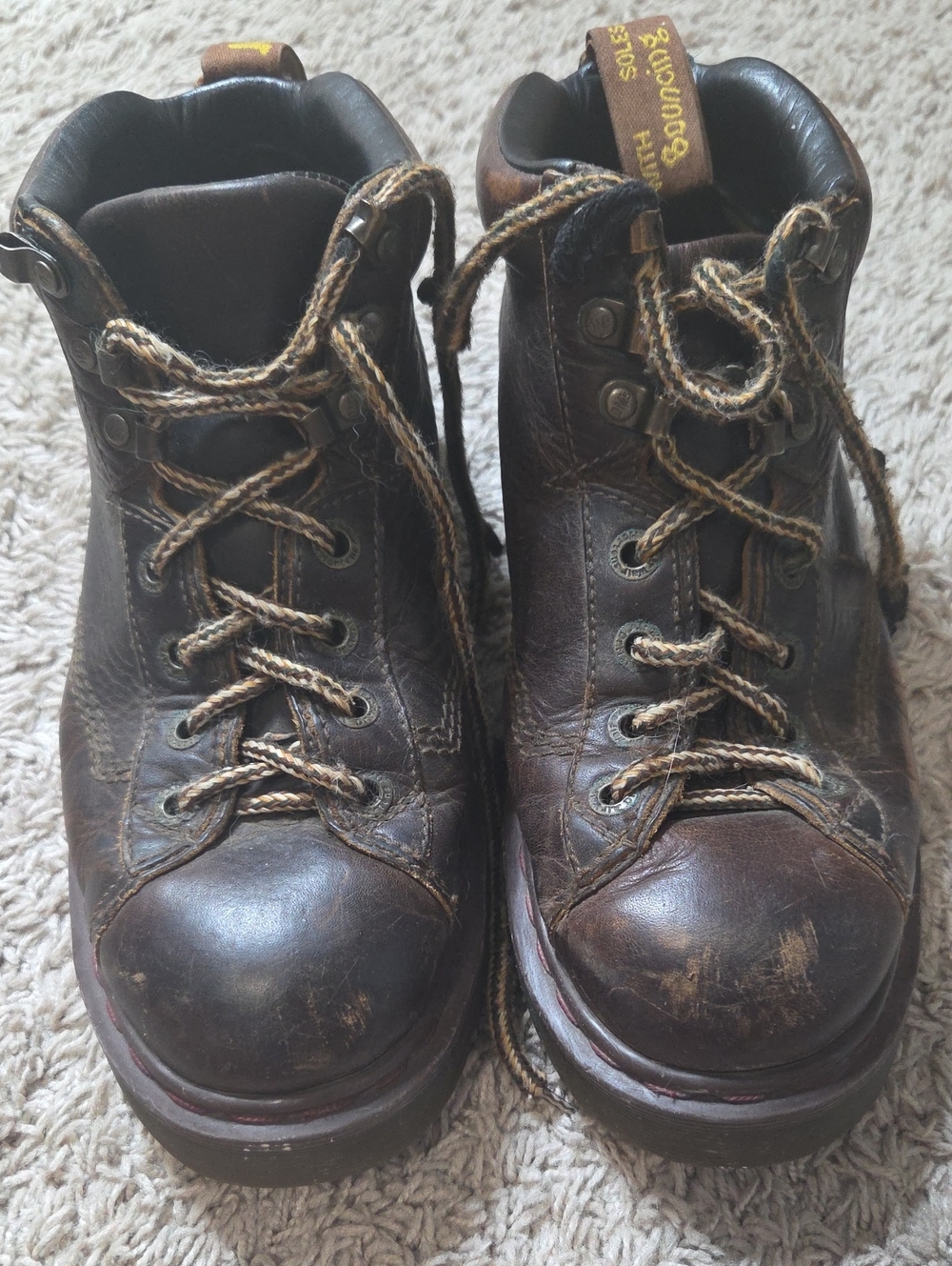 Dr. Martens Air Wair Mens 8287 Doc Vintage Chunky Grizzly Leather Combat, Size 8